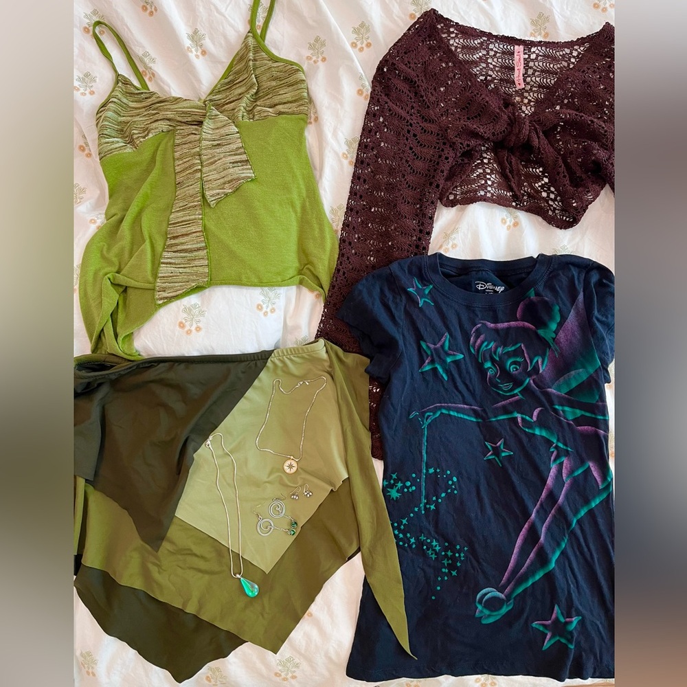 Y2K 2000s tinkerbell clothing lot